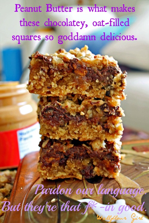 Peanut Butter Lovers' Chocolate Oat Squares 25--101313