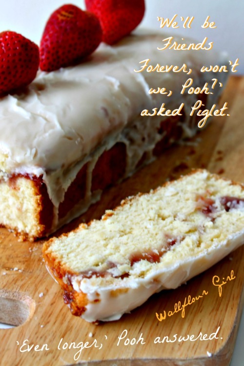 Buttery Moist Lemony Glazed Strawberry Swirl Pound Cake 20--020514